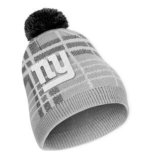 Women's WEAR by Erin Andrews New York Giants Plaid Knit Hat NWOT